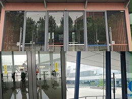 北京海淀區中關村軟件園自動平移門拆裝服務案例