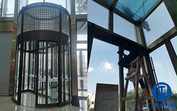 北京市城市綜合體建筑物出入口旋轉門清潔保養服務