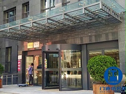 文化館寶盾自動三翼旋轉門巡檢