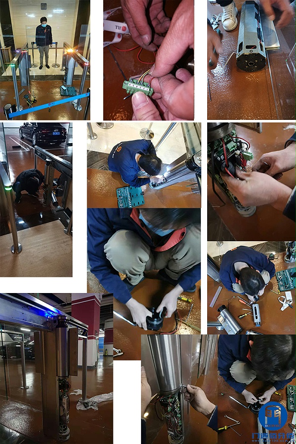 速通門維修案例丨AS品牌擺式速通門電機維修項目