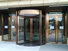 電動旋轉門和手推旋轉門區別介紹