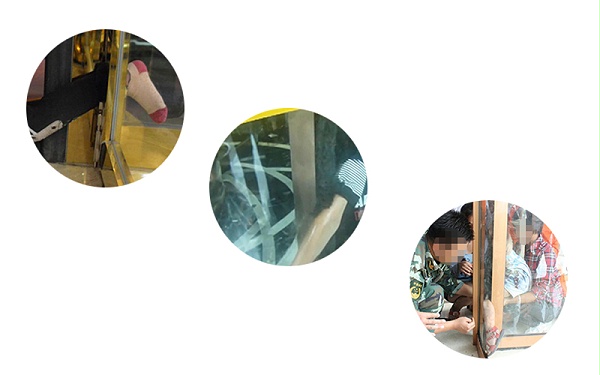 普通防夾傳感器有盲區(qū)，新式激光傳感器用于自動旋轉(zhuǎn)門更安全