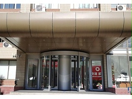 中國建材集團旗下大廈兩翼自動環柱旋轉門工程案例